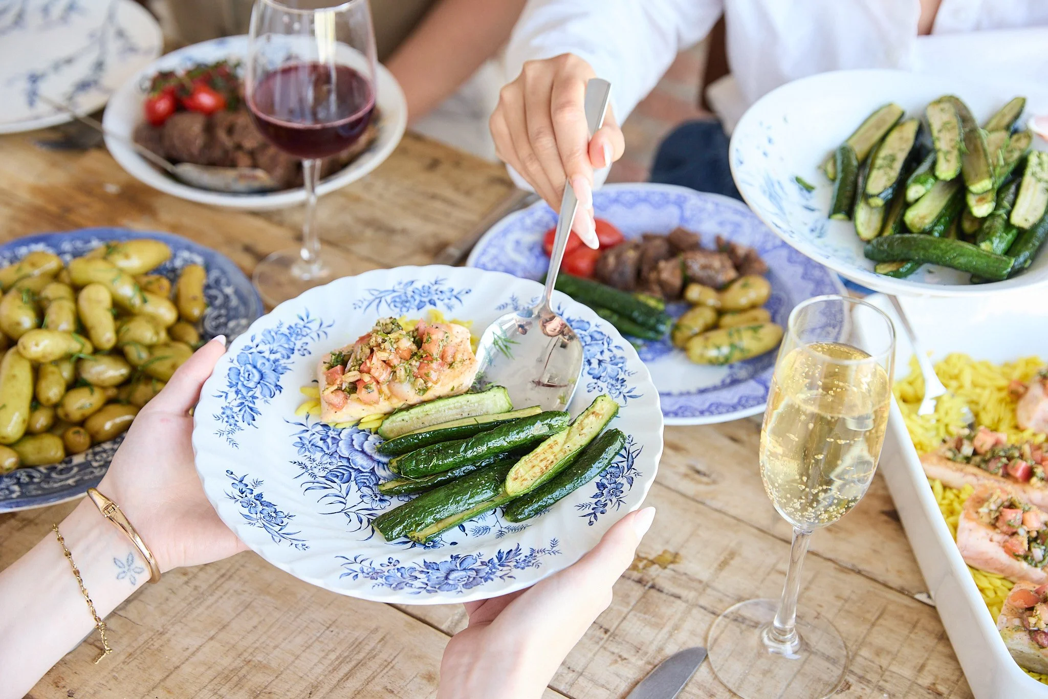 events table beef, salmon, veggies15.jpg