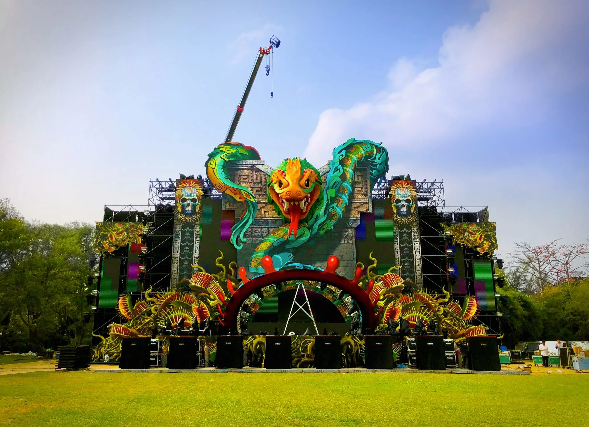HD green monster stage.