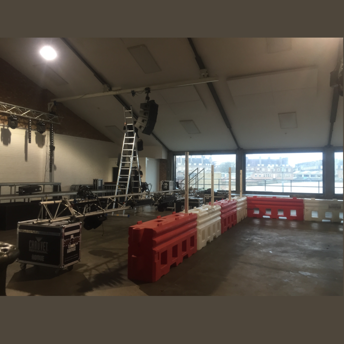 roller derby set up