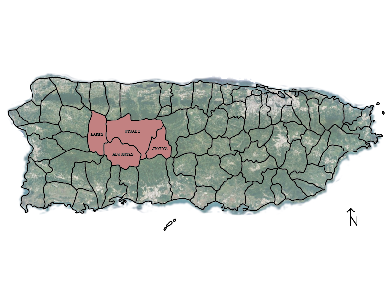 Map of municipalities where mining was proposed - By Garrett Burnham