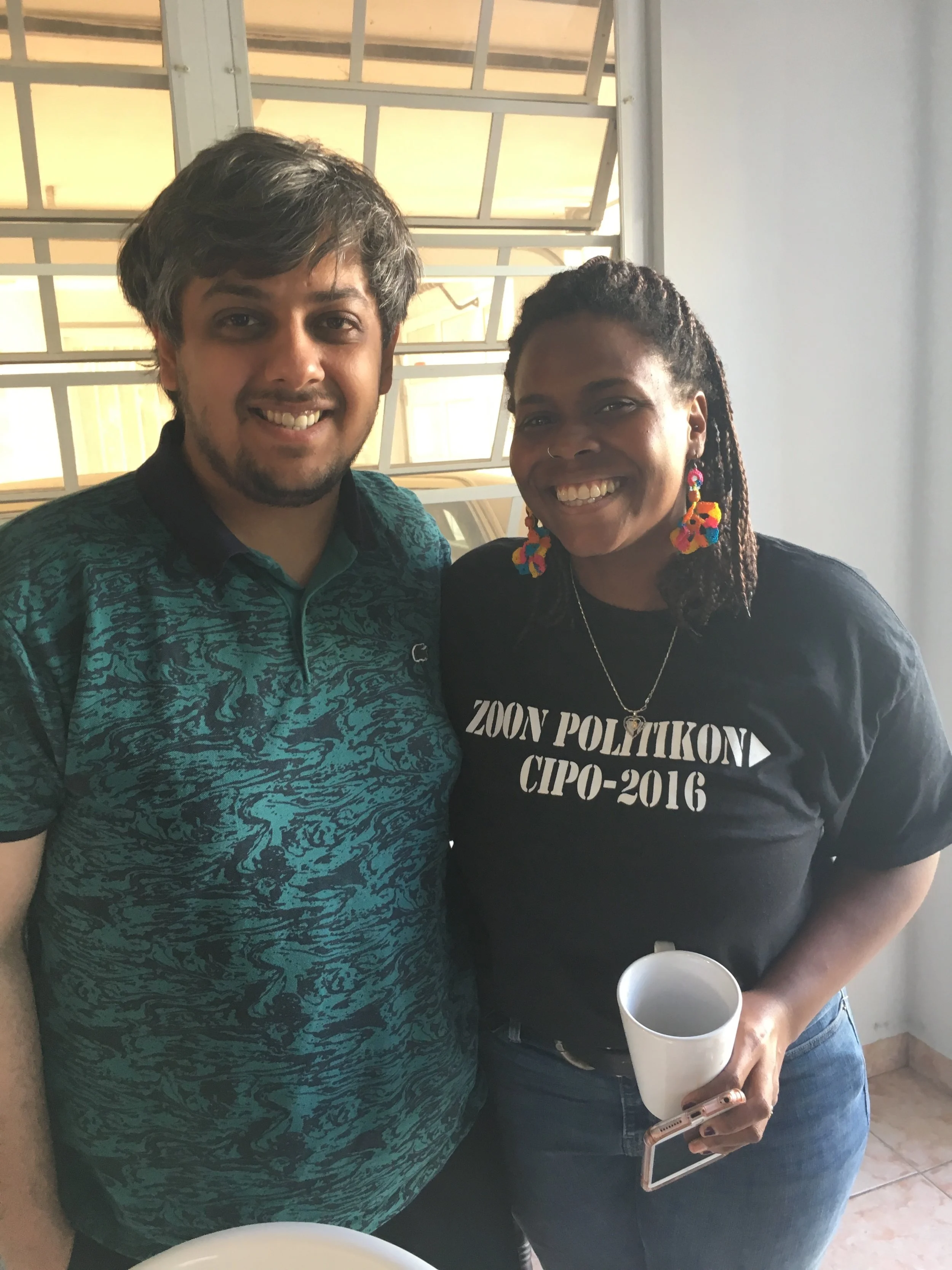 Anais Roque, PhD Candidate at ASU, with Rajeev Atha