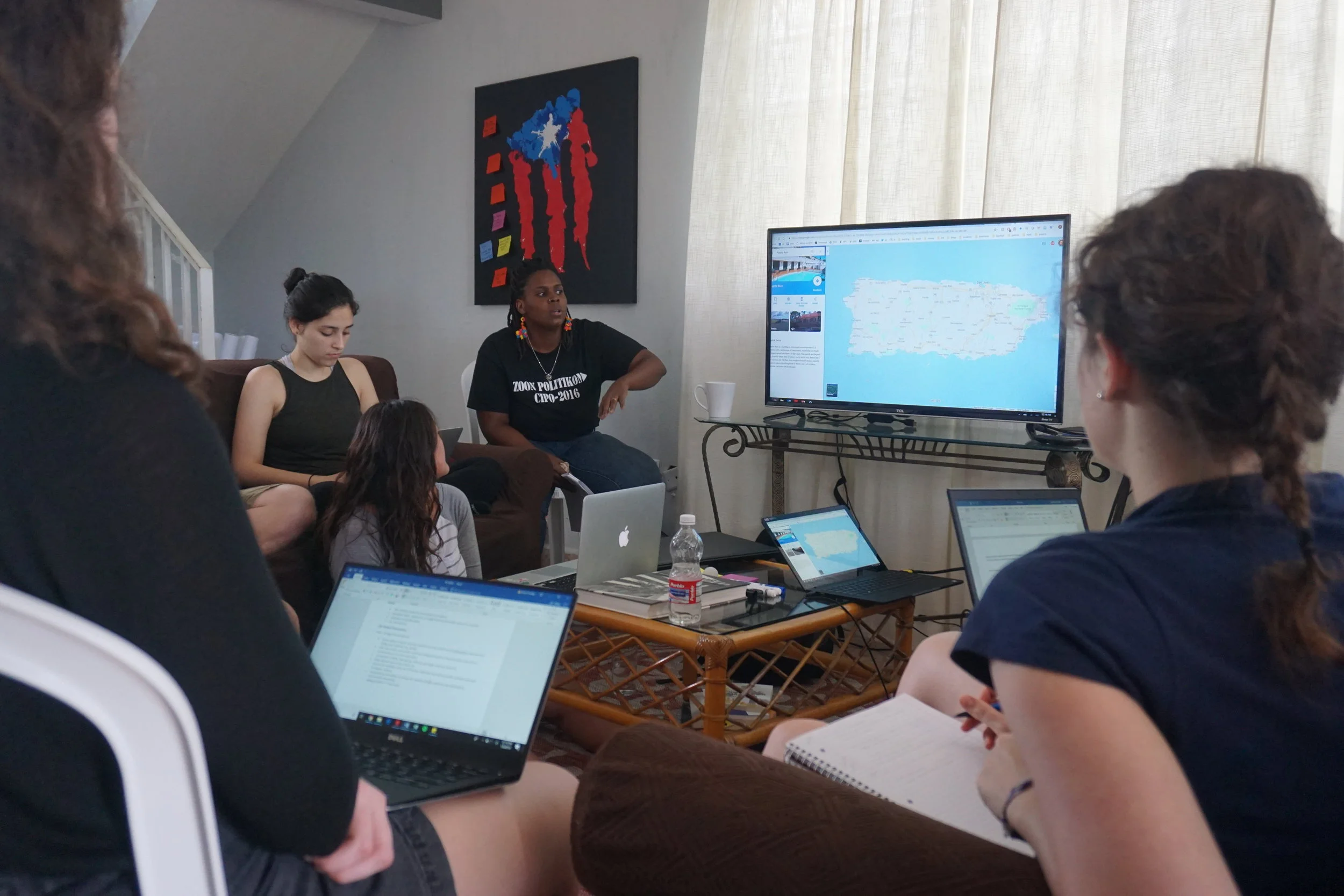 Anais Roque discussing community resilience with the global convergence lab