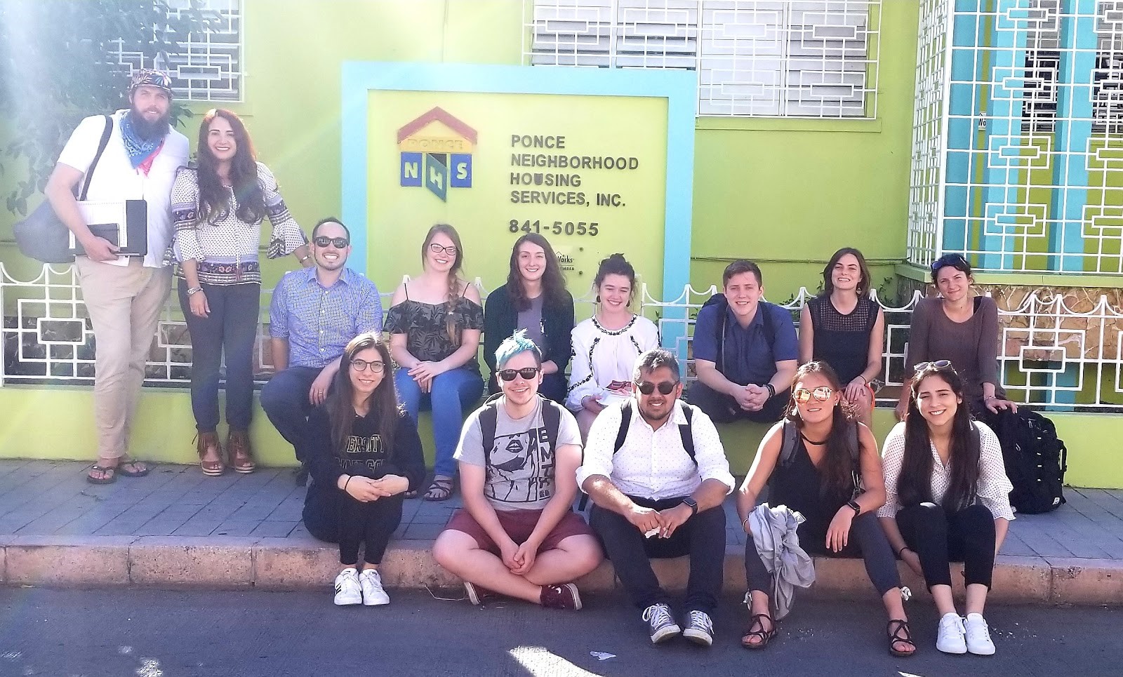 The class at Ponce NHS with Elizabeth Colon Rivera