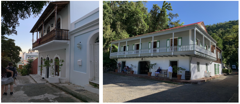 Left: Streets of Old San Juan; Right: Buena Vista Hacienda