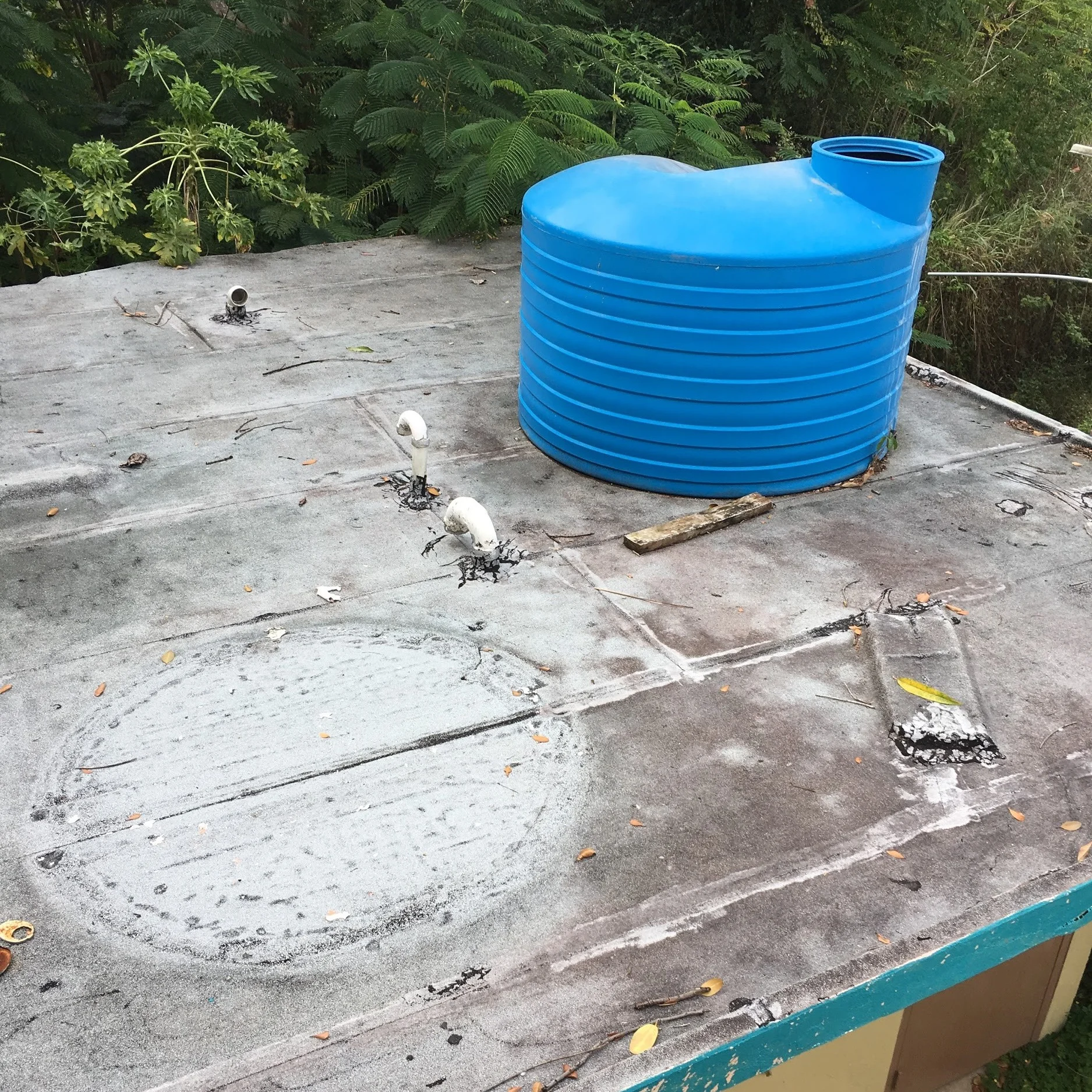 Plastic Rainwater Collection Reservoir at Superhero Foundation