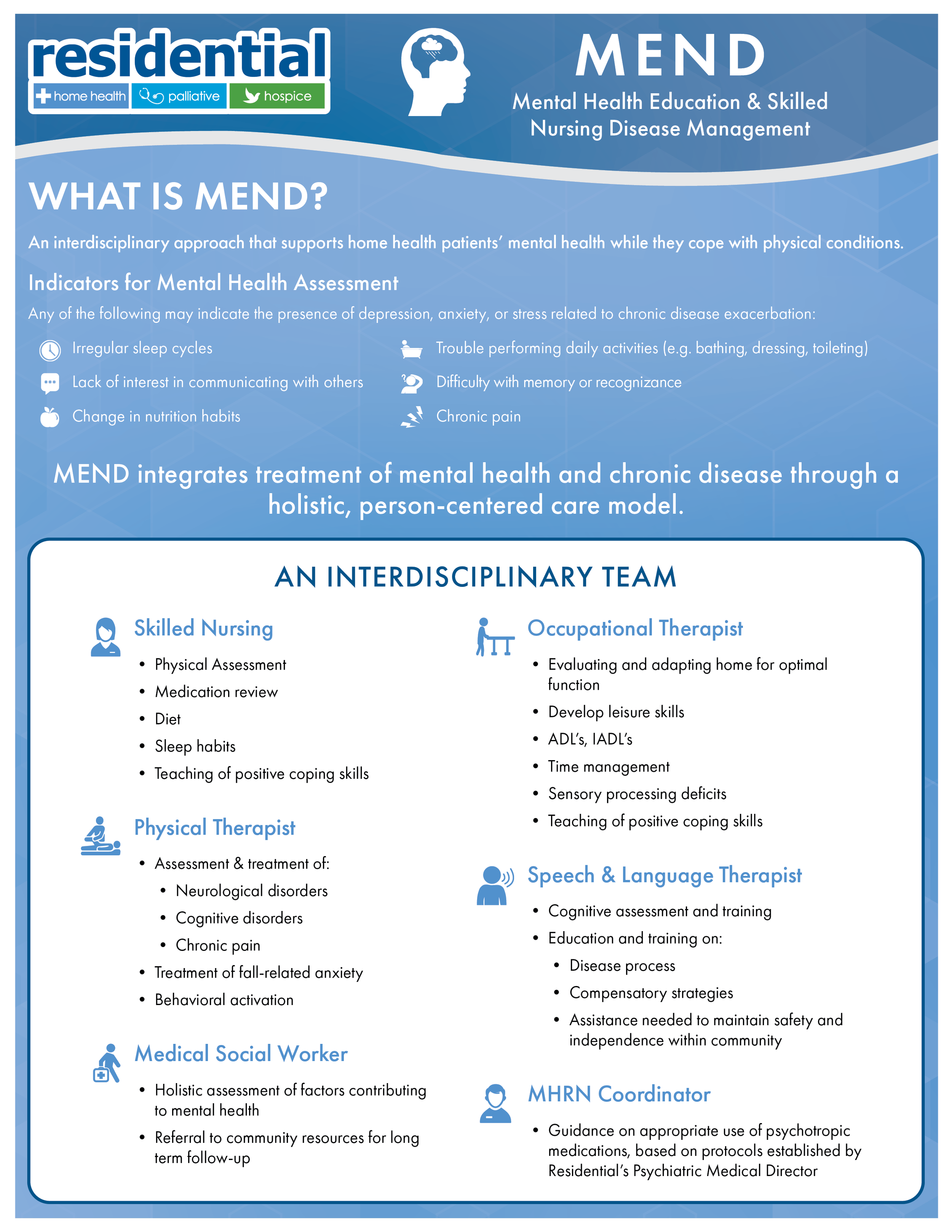 MEND flyer
