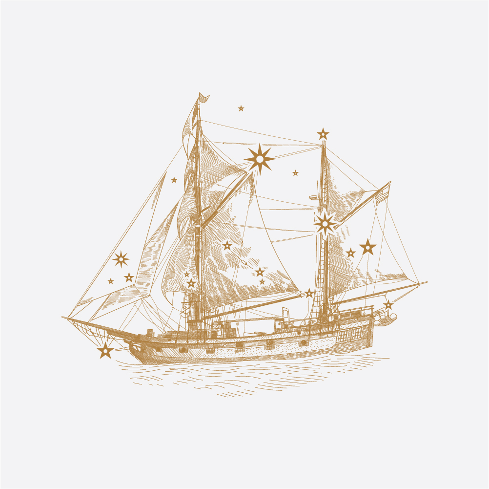 Ship Illustration for The Seafarer Collective