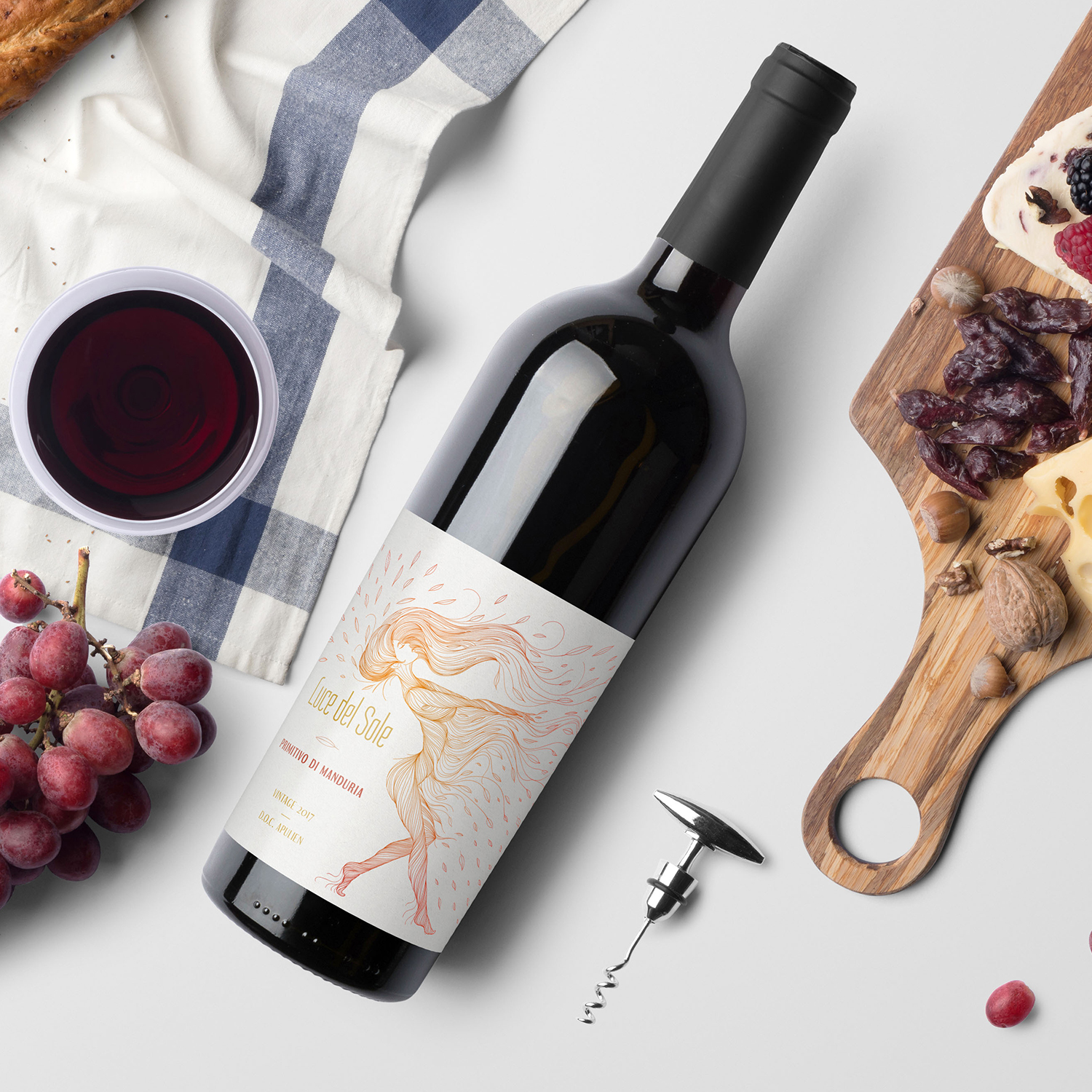 Luce Del Sole Label design