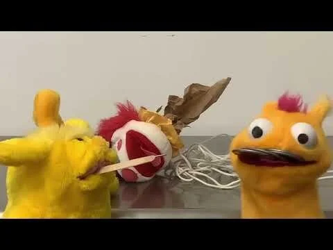 Puppets Explore Interactive Art