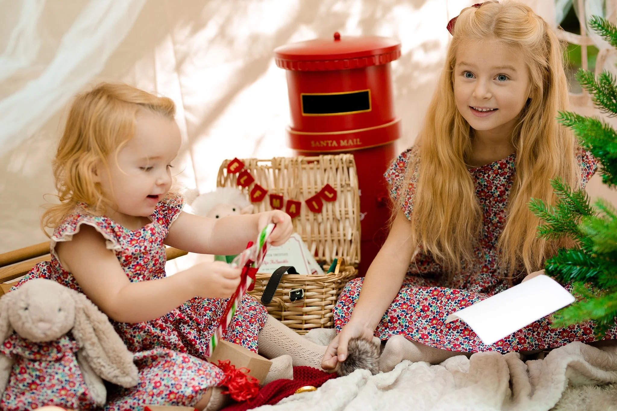 A little sneak peek into our Christmas&hellip;. 

Secret letters, little treasures and the magic of Christmas ✨

I&rsquo;ve been busy working  away on a very special Christmas collection for Rosebuds &amp; Ribbons, filled with traditional little outf