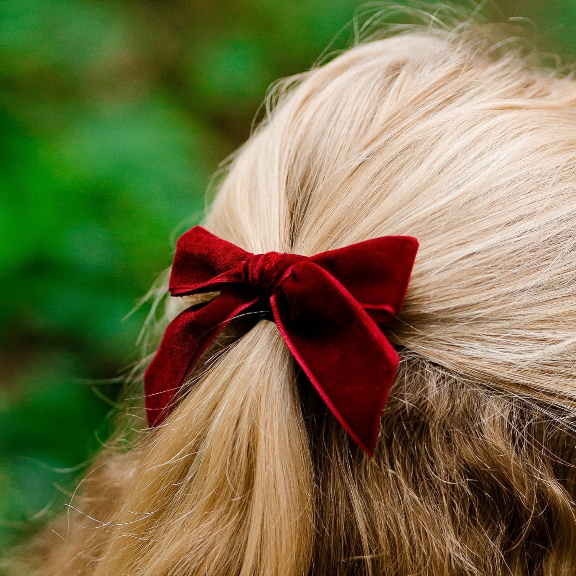 Girl's Handmade Velvet Hairbow