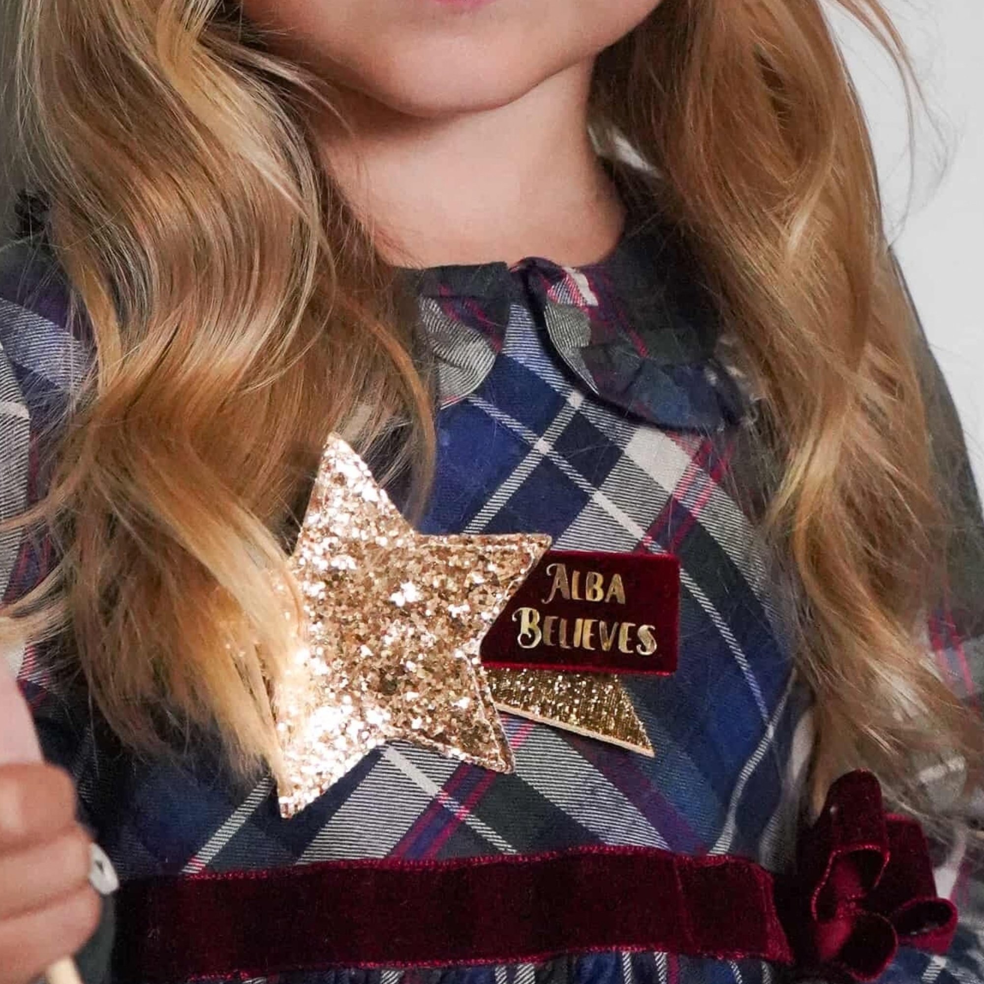 Handmade Personalised Believe Badge
