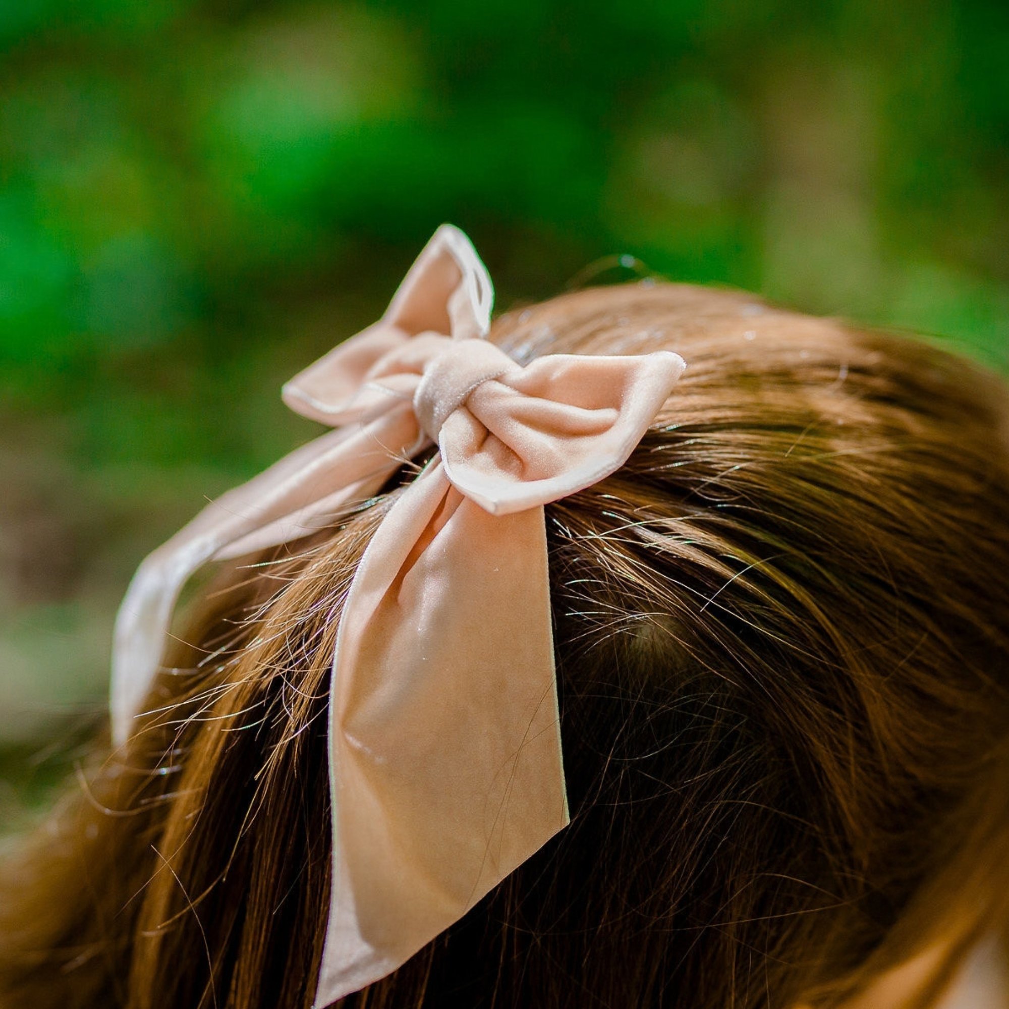 Girl's Handmade Large Velvet Hairbow