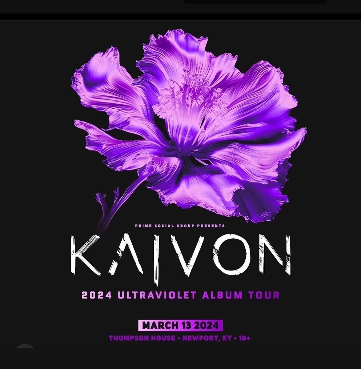 @primesocial Presents @kaivon in 11 Days! Get tickets at Thompsonhousenewport.com