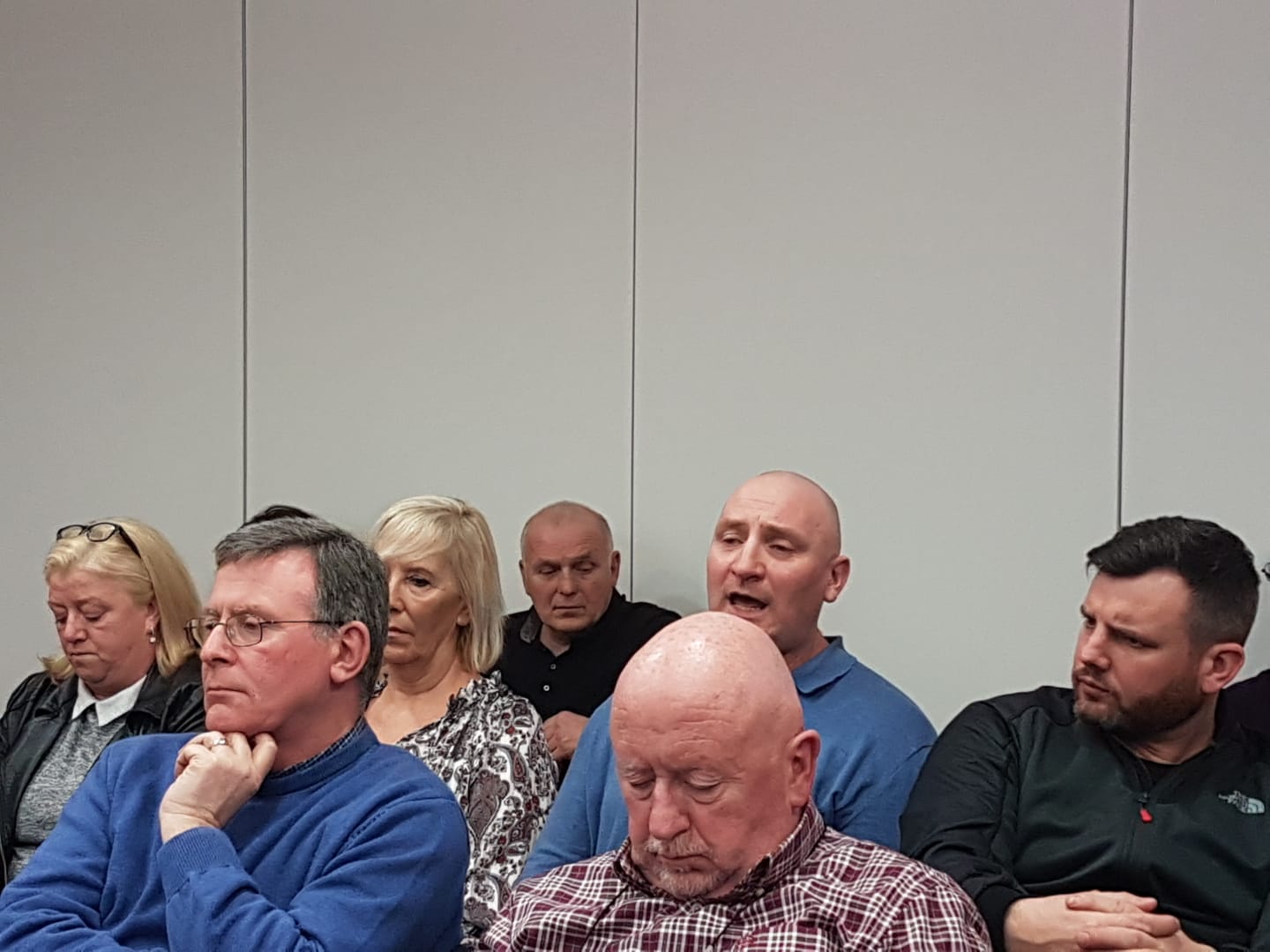 Éirígí’s Damien Farrell asks question from the floor