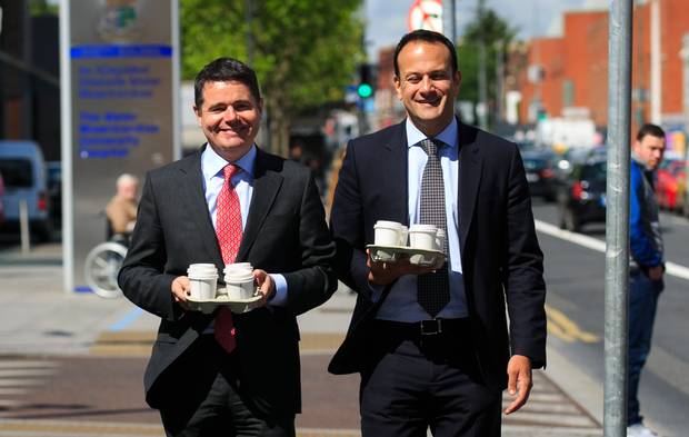 Fine Gael’s Pascal Donohoe (Minister For Finance) and Leo Varadkar (Taoiseach) effectively control government banking and housing policy.
