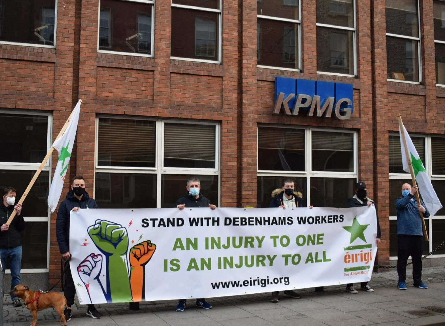 One Year On Éirígí Stands With Debenhams Workers By Highlighting KPMG Role