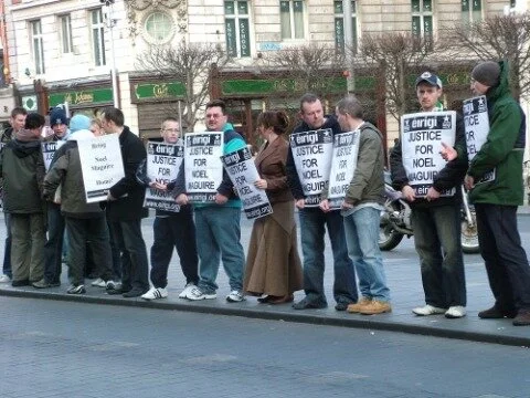 Noel Maguire Transfer Protest At GPO