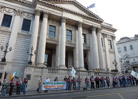 Successful ‘No Royal Visits!’ Protest In Dublin