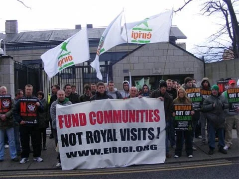 Successful Anti-Royal Visit Protest Held In Dublin