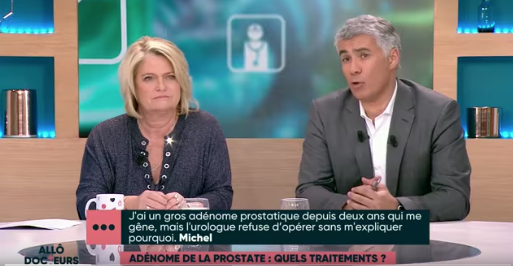 L'innovante technique d'énucléation prostatique laser (HoLEP) de l'Hôpital privé du Vert-Galant au magazine de la santé sur France 5.