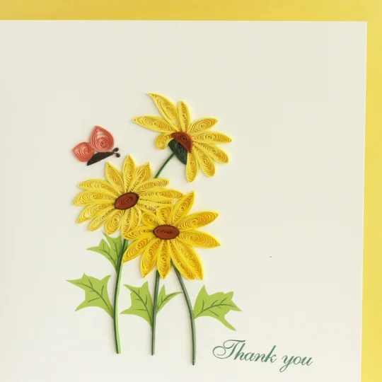 Yellow Daisies Thank You Card