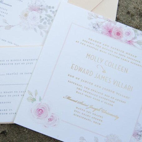 Cincinnati wedding at Pinecroft at Crosley Estate with stationery by Poeme