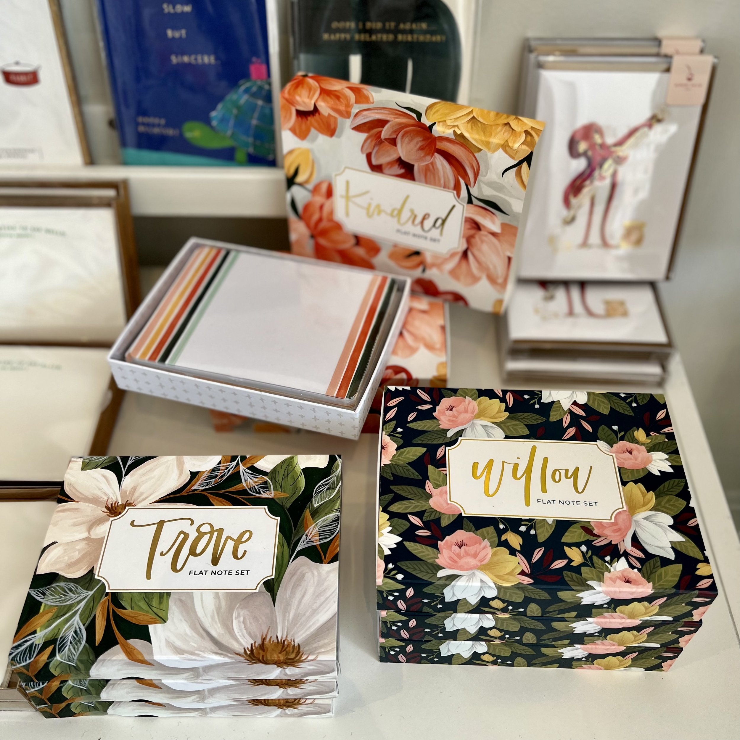 Boxed stationery sets at Poeme
