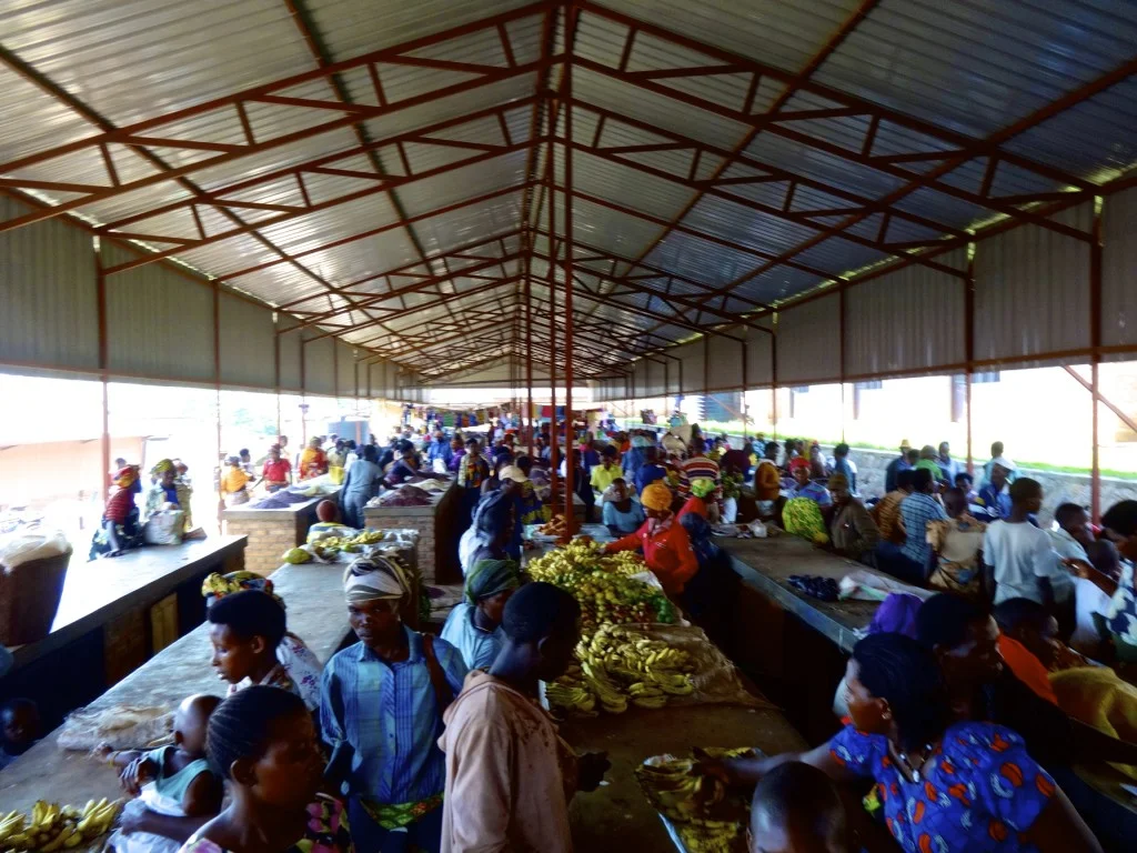 Local market in Rwanda
