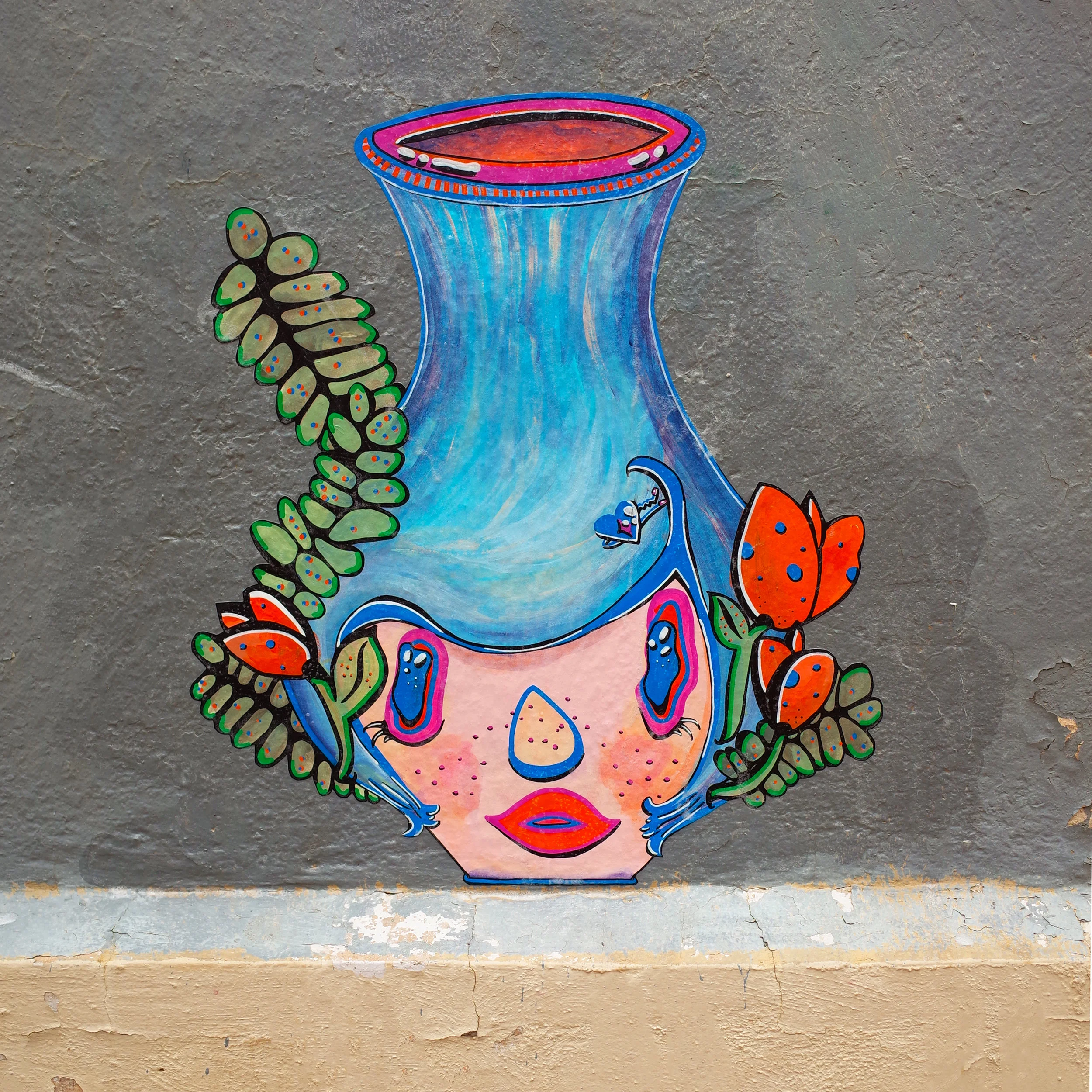    blooming spring    2019  Paper, paint and glue.  48 cm x 52 cm  La Playa de Ponce, Puerto Rico 