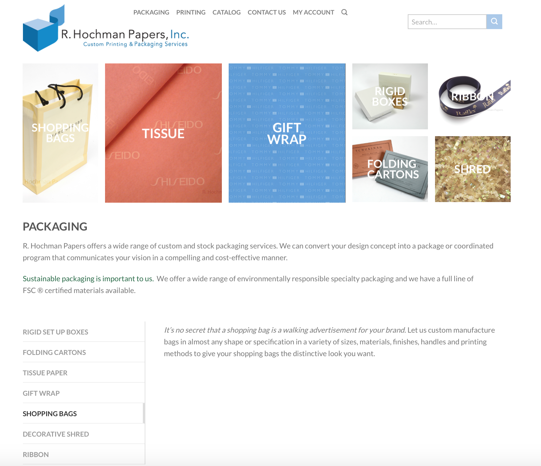 Hochman Packaging Page
