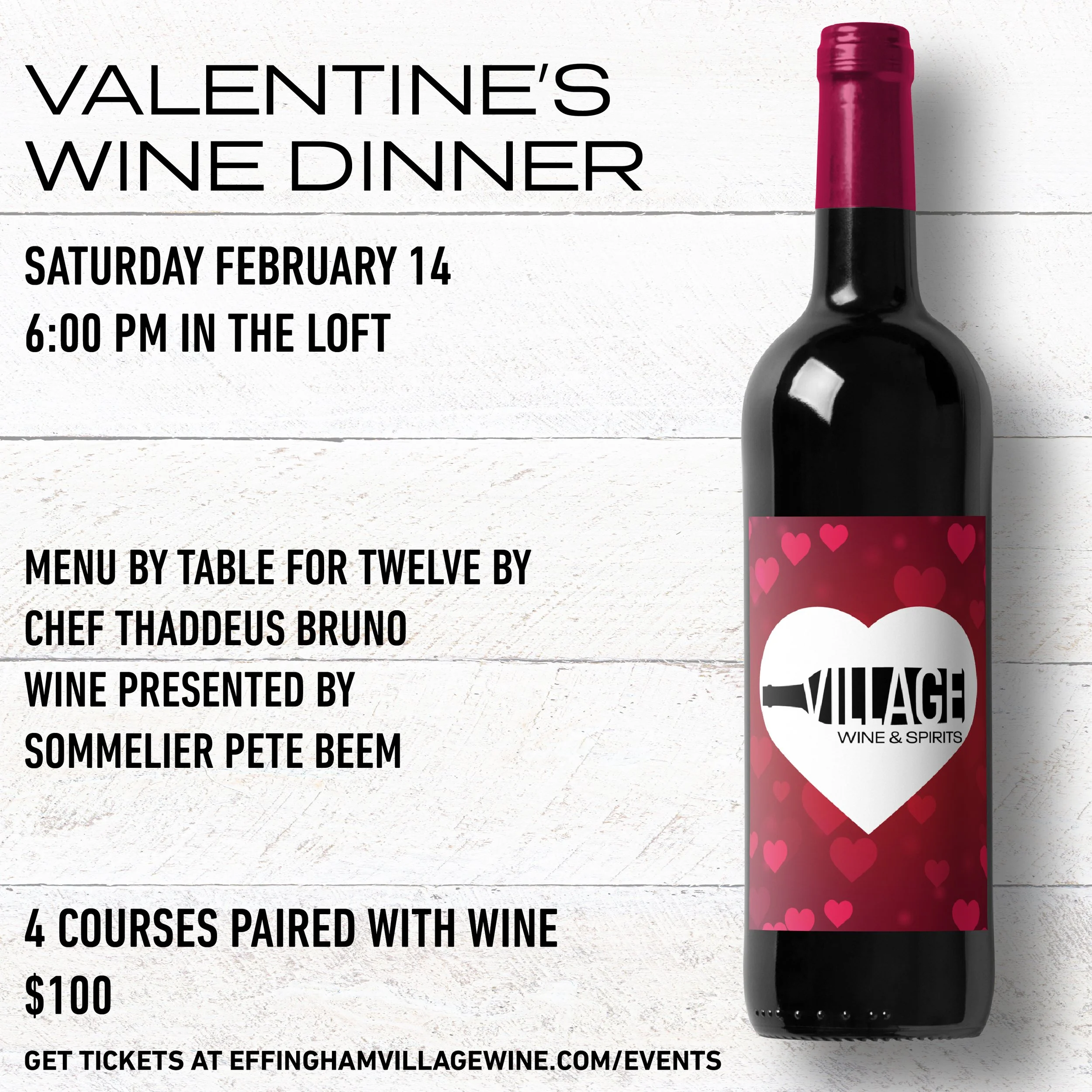 Valentine's Wine Dinner