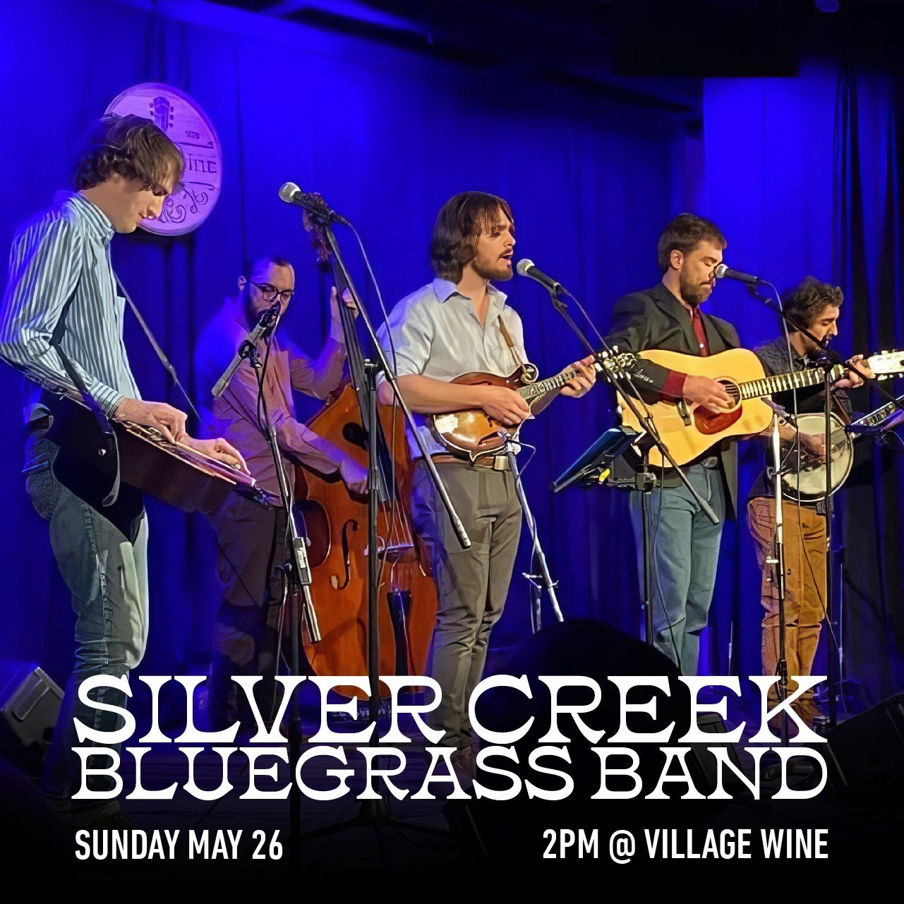 Silver Creek Bluegrass Band is getting ready to start! 2-5pm!