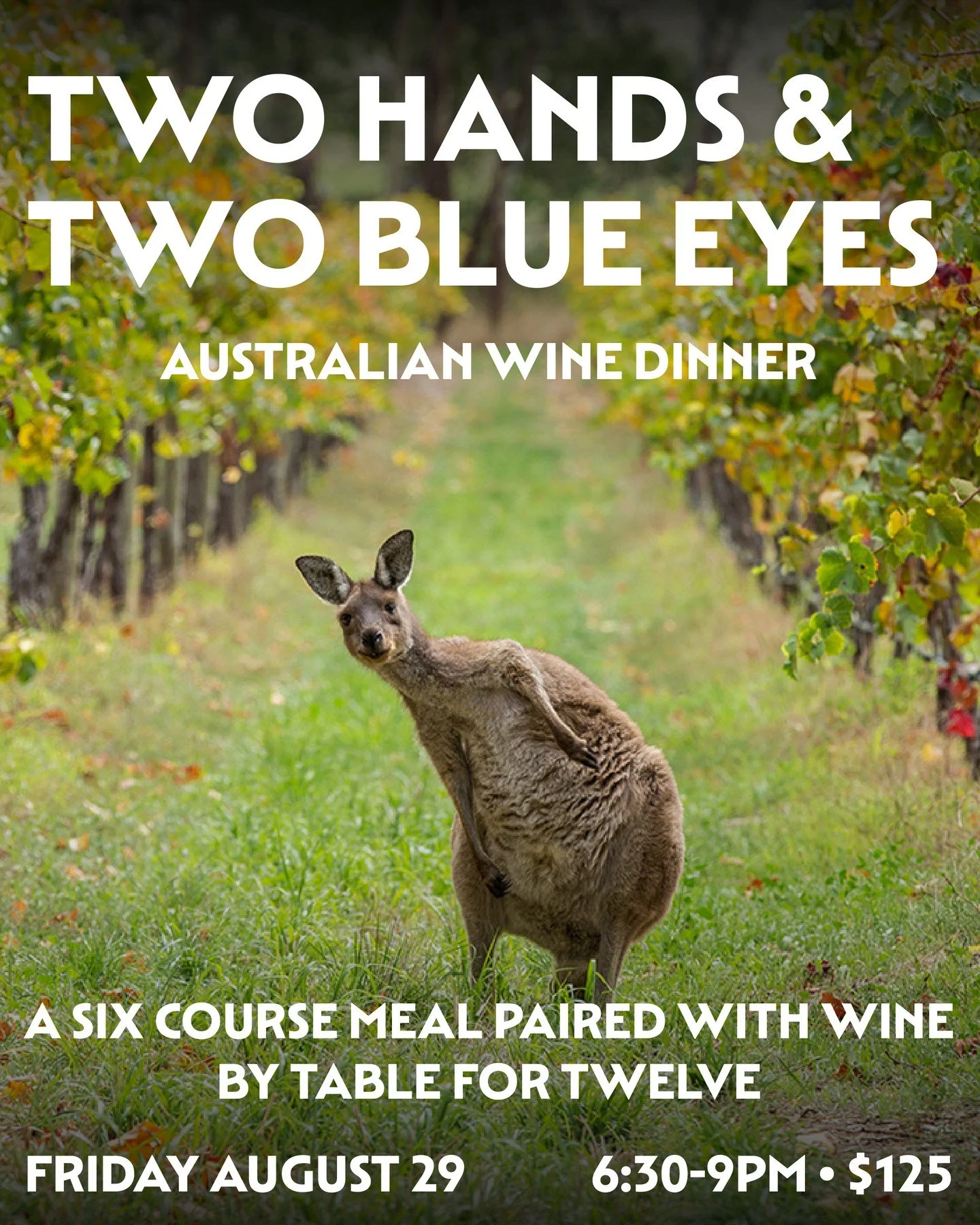 Last chance to grab tickets for the Australian Wine Dinner from Table for Twelve! Get your tickets at the link in our bio!