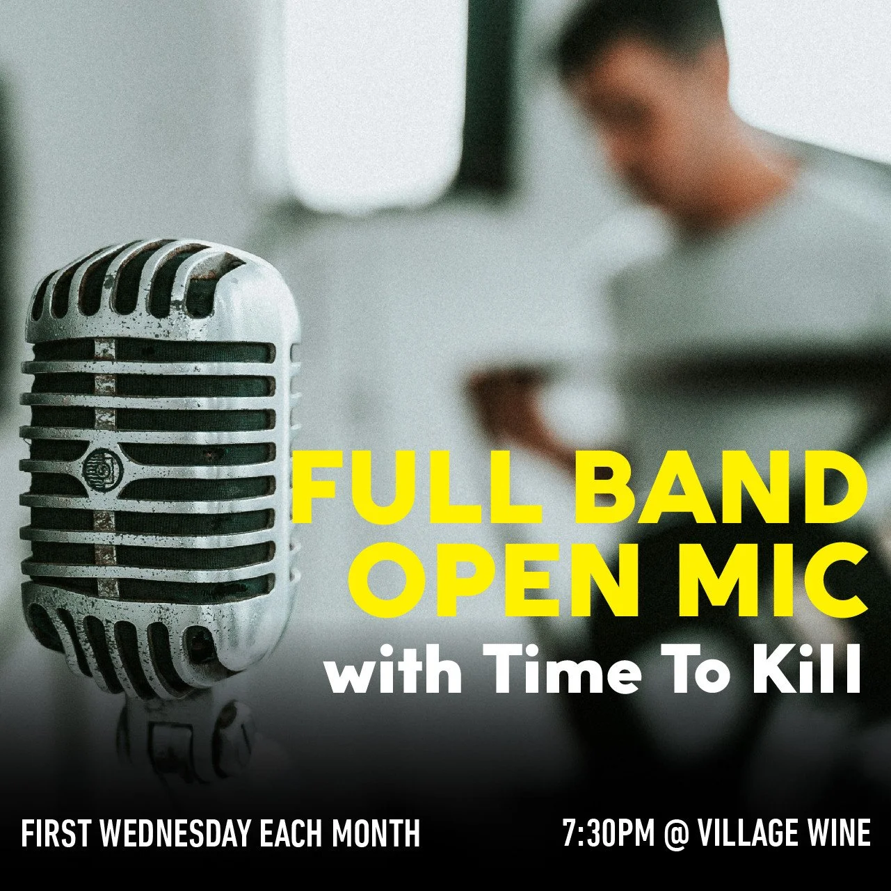 There's not gonna be a Songwriter Open Mic this week, but we will be doing Full Band Open Mic next week on Wednesday November 5th!