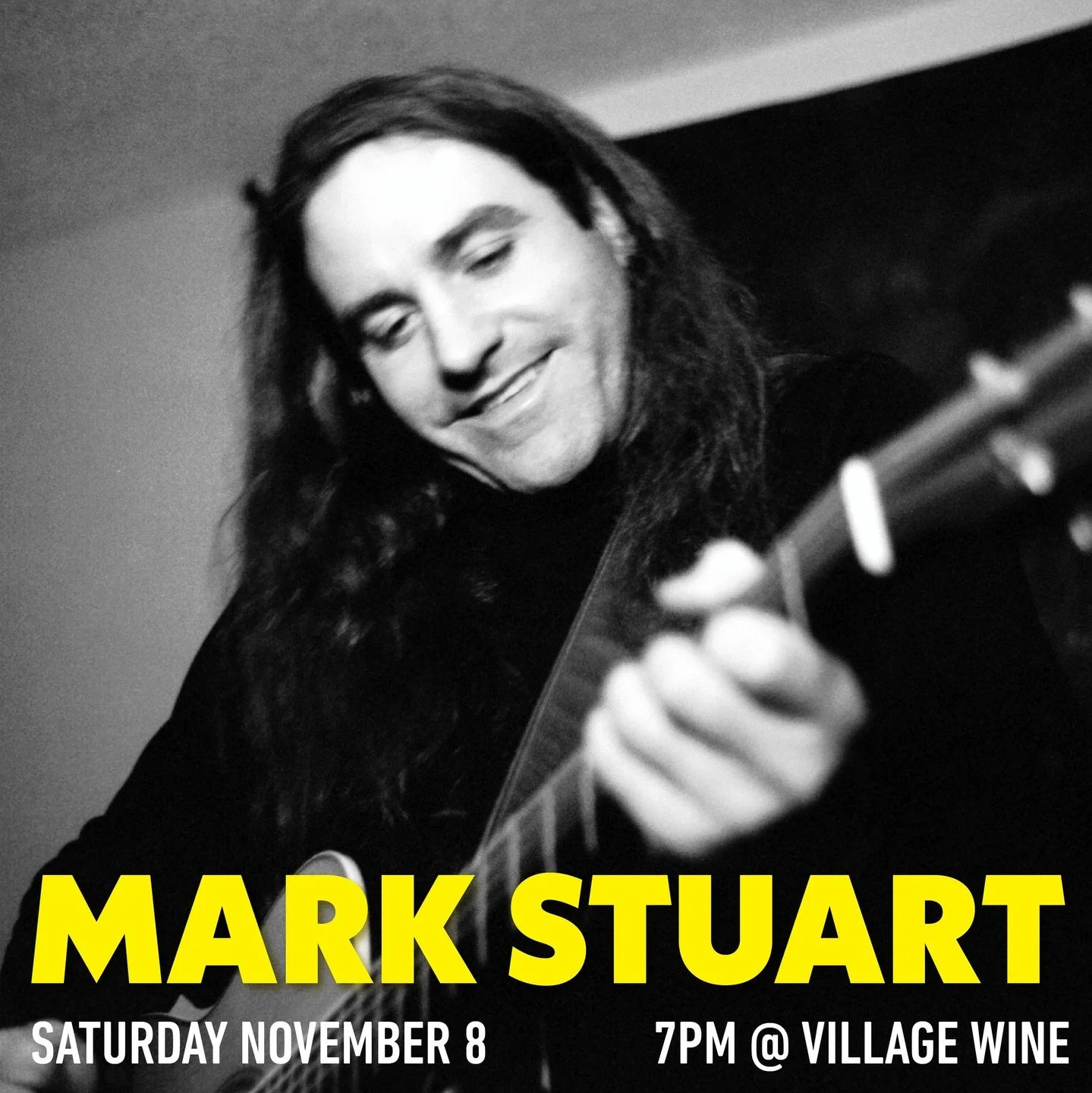 Next Saturday, November 8th, Mark Stuart is back at Village Wine! Check him out at 7pm in the Register Room!