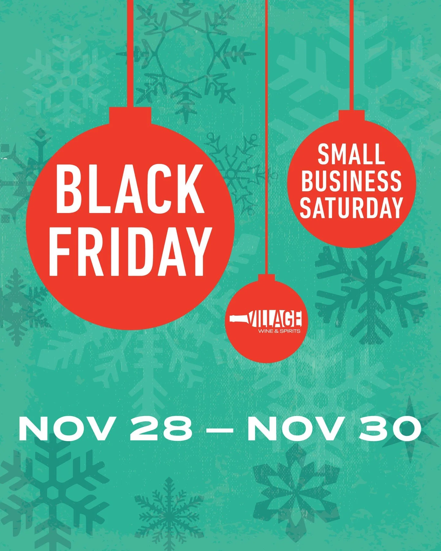 These deals and more available this weekend for Black Friday and Small Business Saturday! We'll have in-store deals that are too deep to advertise here...you'll have to shop them to see!