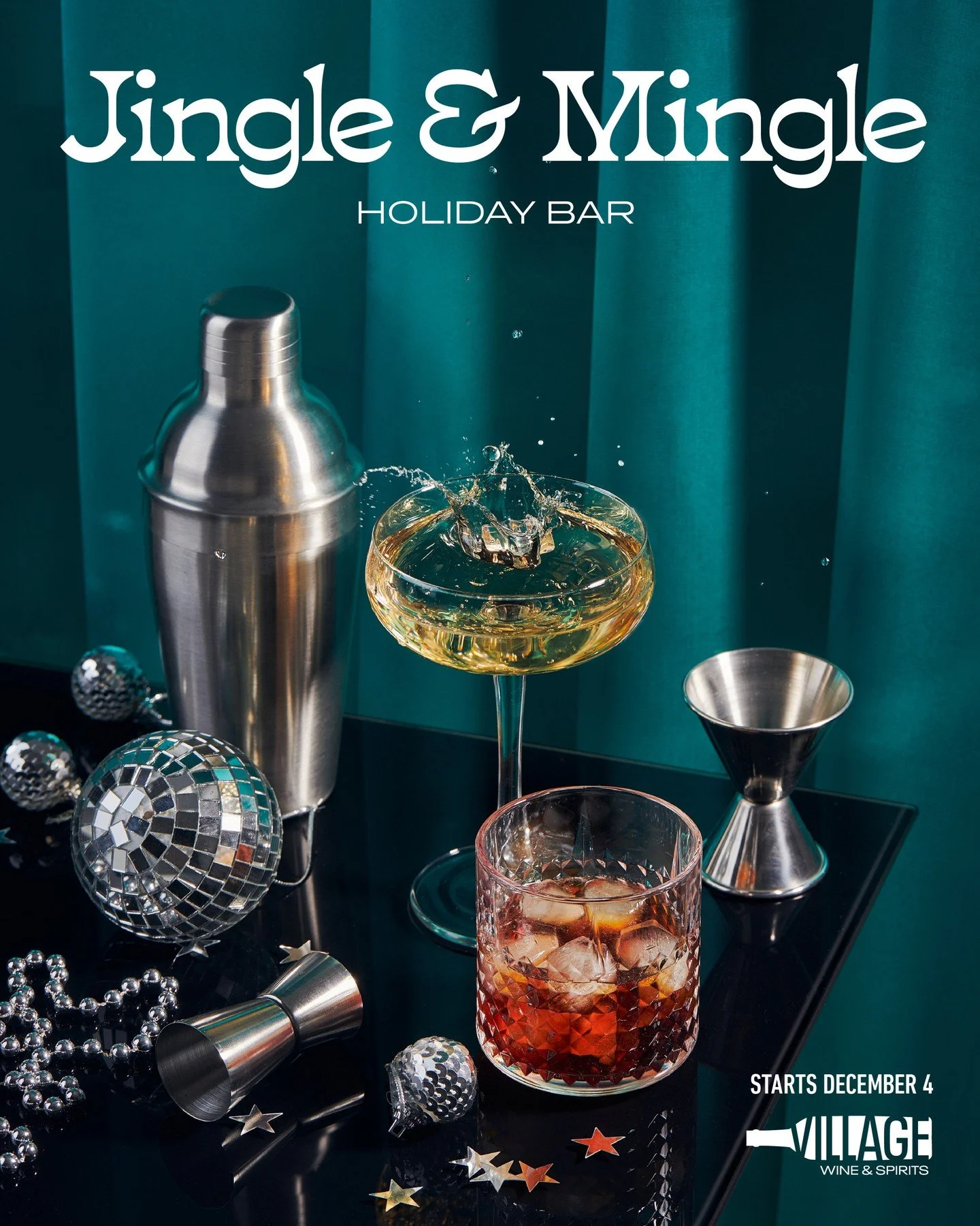 Jingle &amp; Mingle starts tonight! Holiday themed drinks, music, food, and more! Every Thursday, Friday, &amp; Saturday until Christmas. Starts at 5pm in the Register Room.