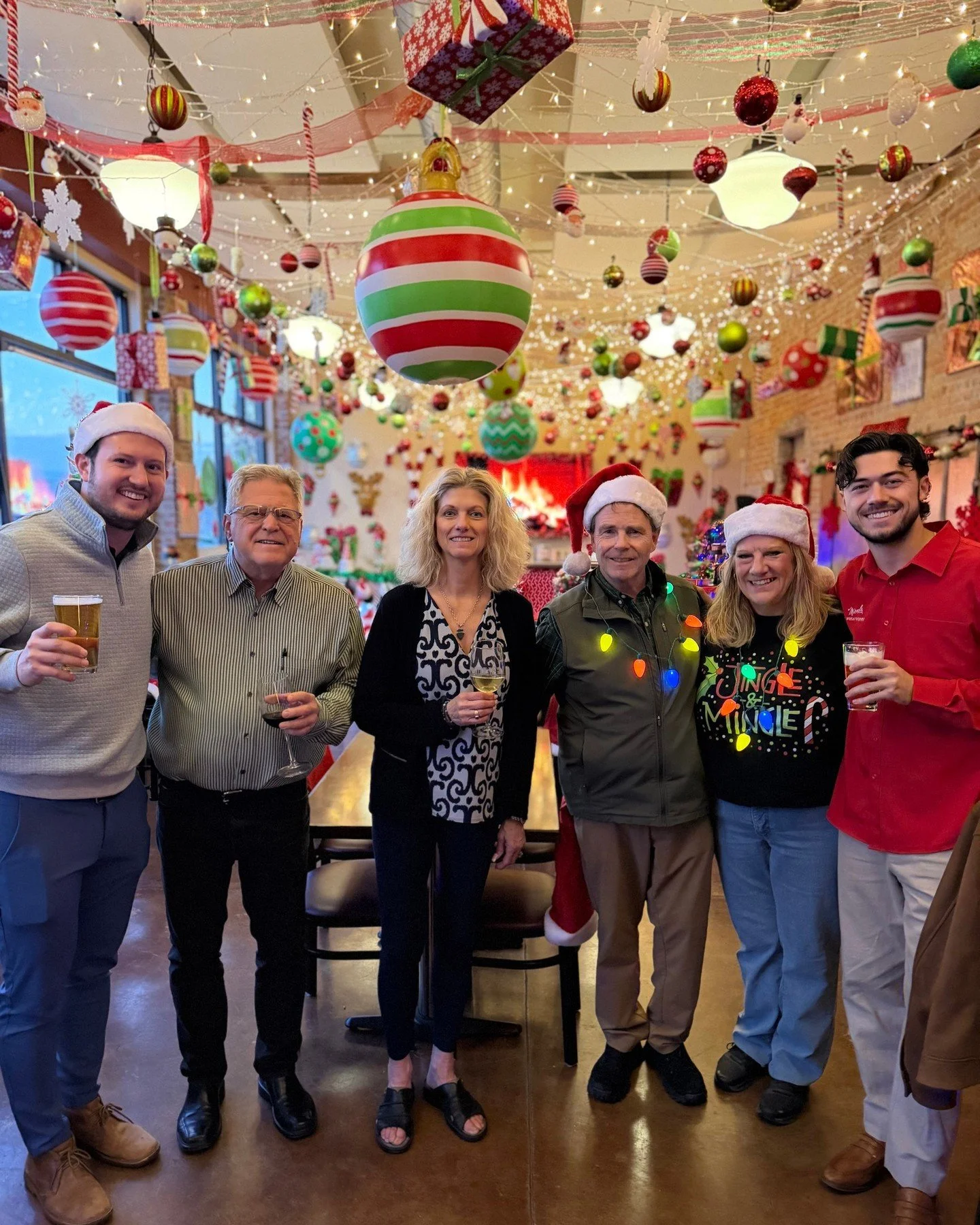 Downtown Christmas Popups Unite! Michael &amp; Riley from @wheatpennybar stopped in for a little sneak peak before we open at 5!