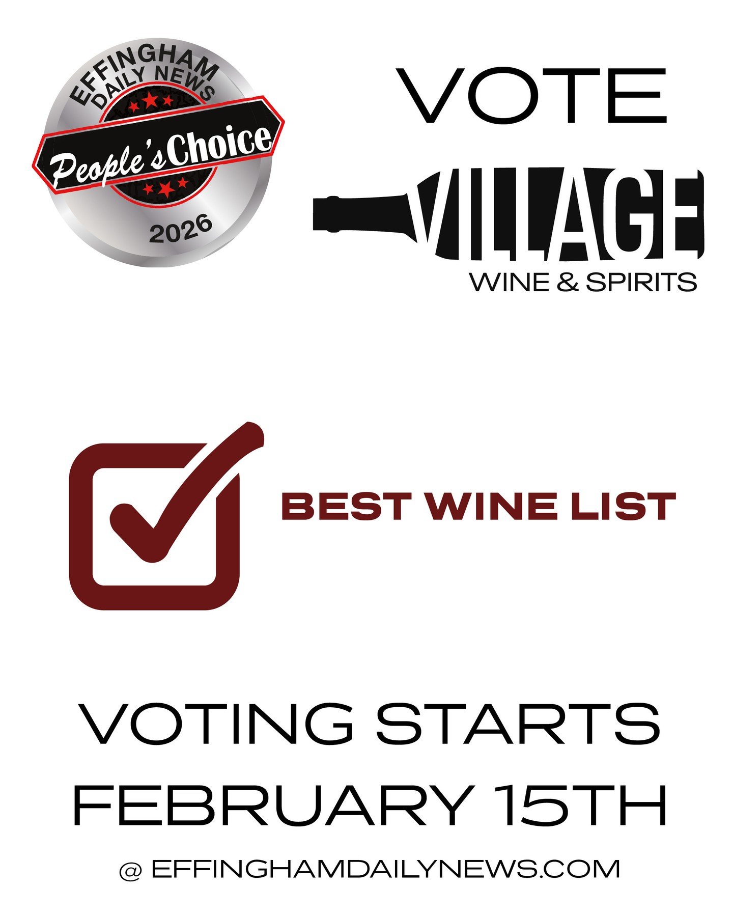 Vote Village! You can vote at the link in our bio!