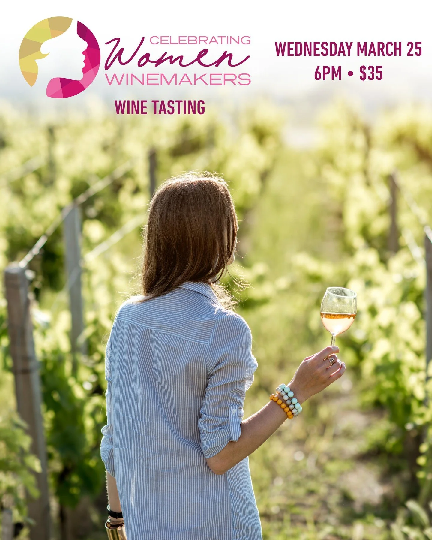 Last chance to get your tickets for our annual Celebrating Women Winemakers Wine Tasting! It's Wednesday March 25th at 6pm! We start with a meet &amp; greet course and apps, then sit down with a presentation and 6 wines. Each ticket comes with a disc