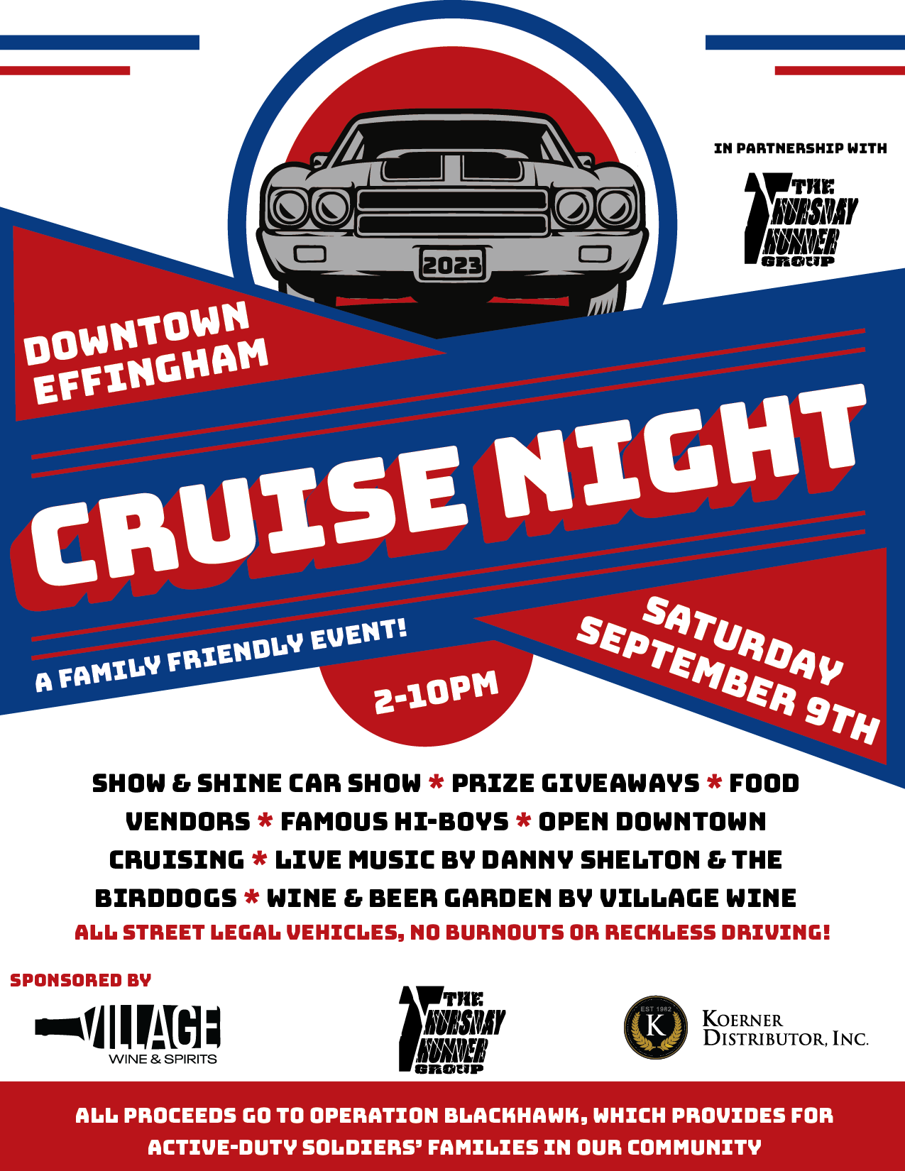 Downtown Effingham Cruise Night! — Village Wine & Spirits