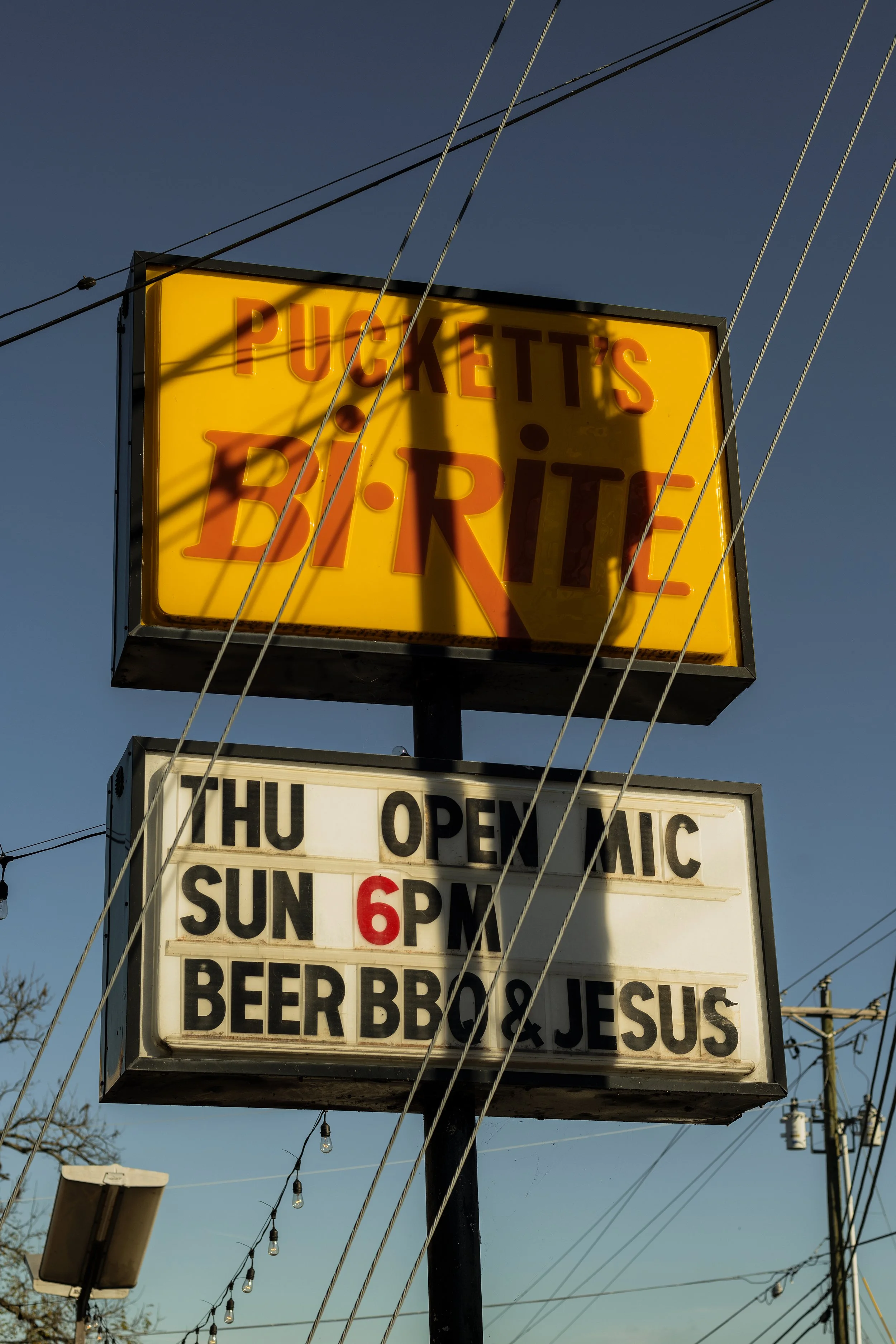 Vintage signage in Leipers Fork, Tennessee