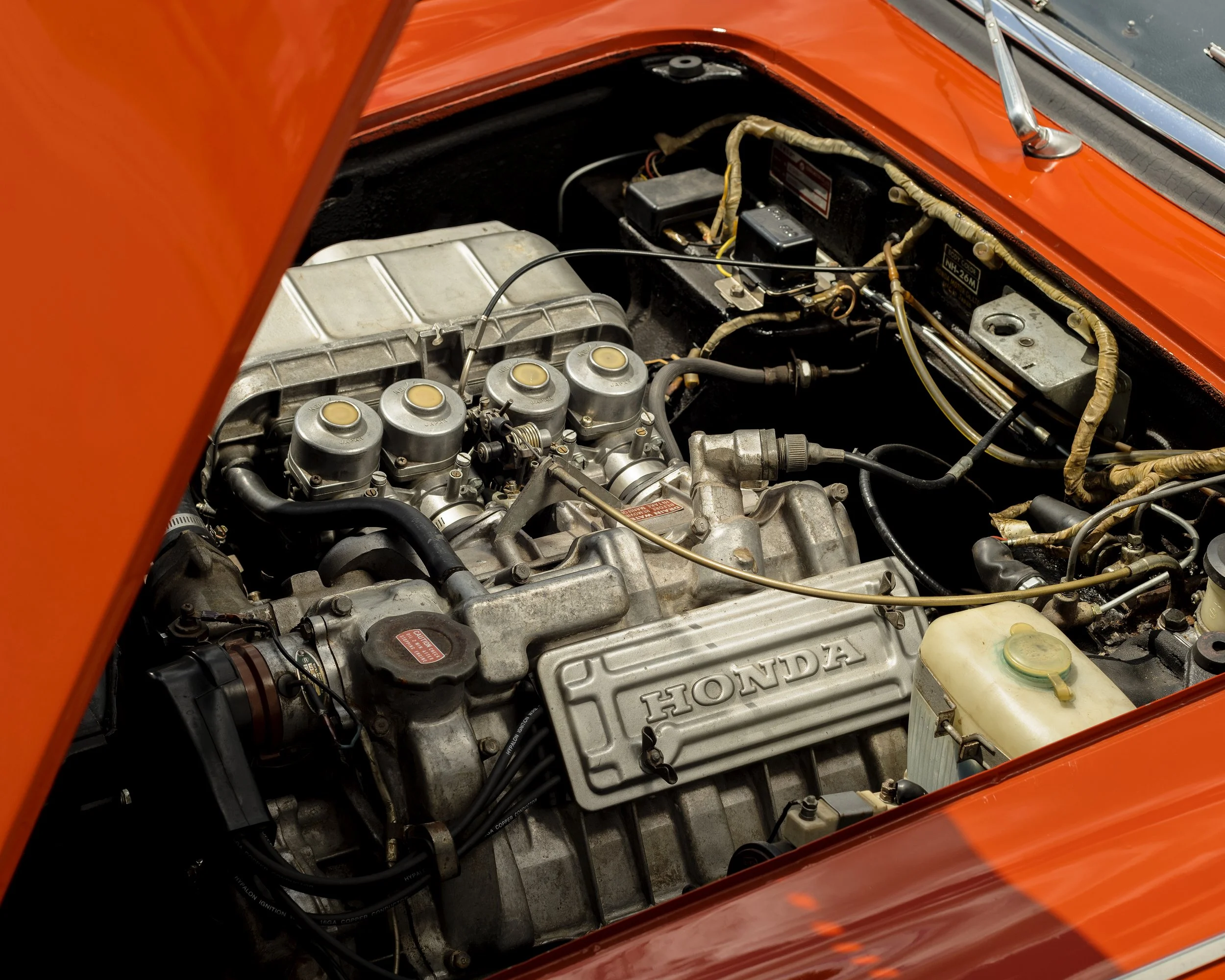 Honda S800 photographed at The Lane Motor Museum in Nashville, Tennessee for Road and Track magazine