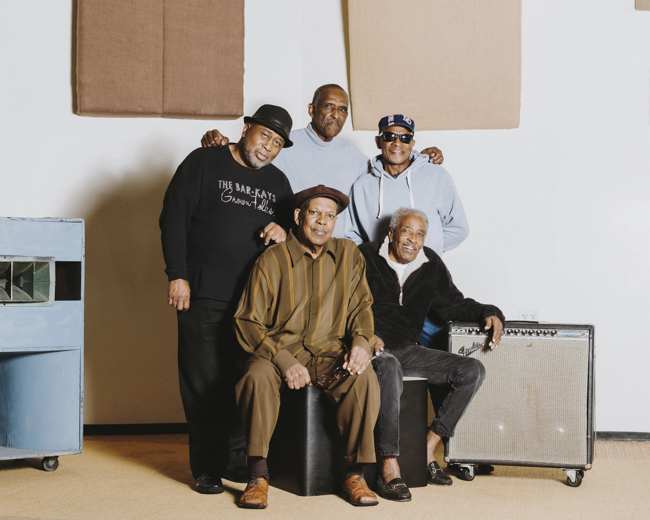 Isaac Hayes' sidemen photographed at The Stax Museum of Memphis, Tennessee for The New York Times