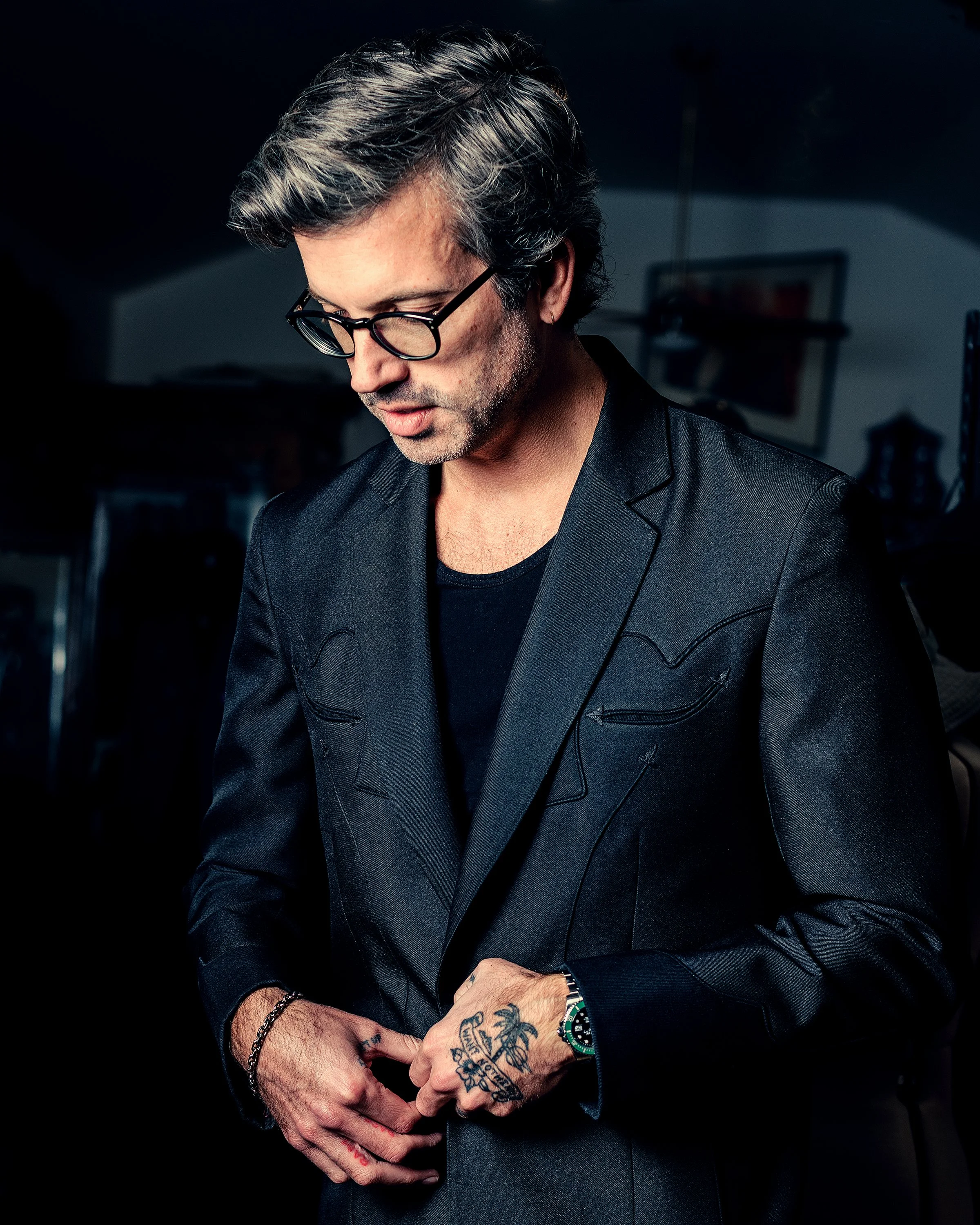 Global Editor for GQ magazine, Will Welch, photographed by Houston Cofield for GQ magazine.