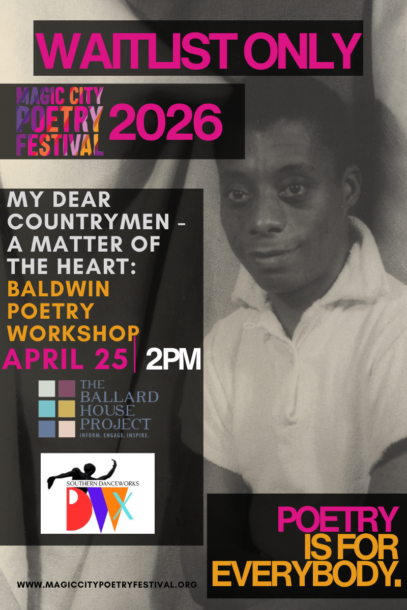 WAITLIST - My Dear Countrymen: A Matter of the Heart James Baldwin Poetry Workshop