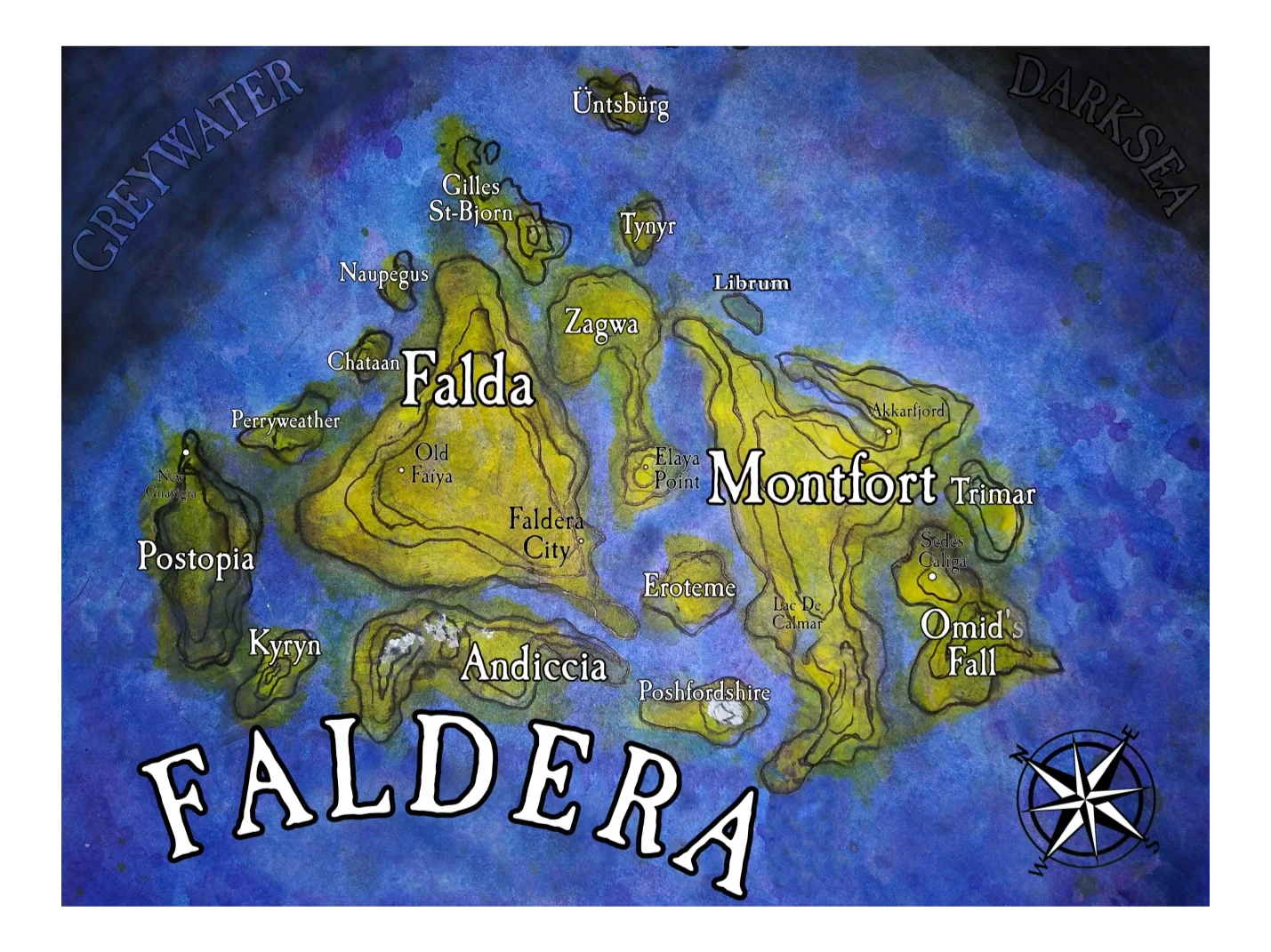 Official Map of the Falderan Empire