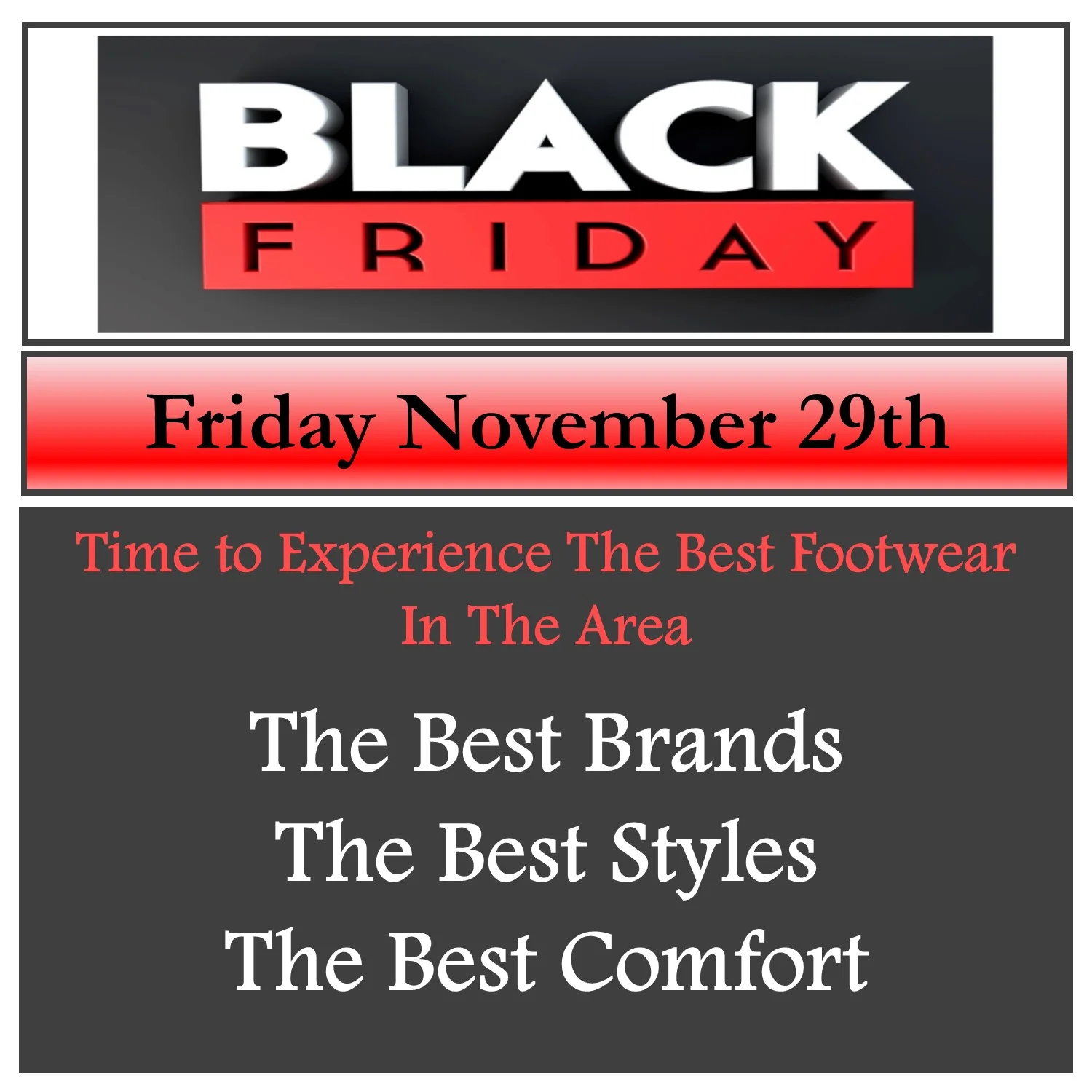 Black Friday @ Michael B Shoes
