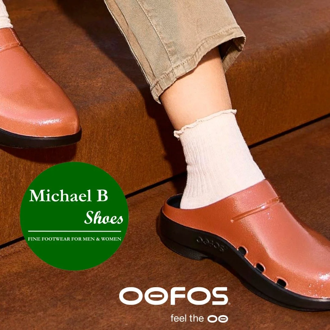 Stop in and get a pair of the limited edition colors from OOFOS

#michaelb_shoes #loveyourshoes #oofos #yourfullserviceshoestore #downtownindianapa #indianapa #professionalshoefitters #shoedogs #shoefit #shoplocal